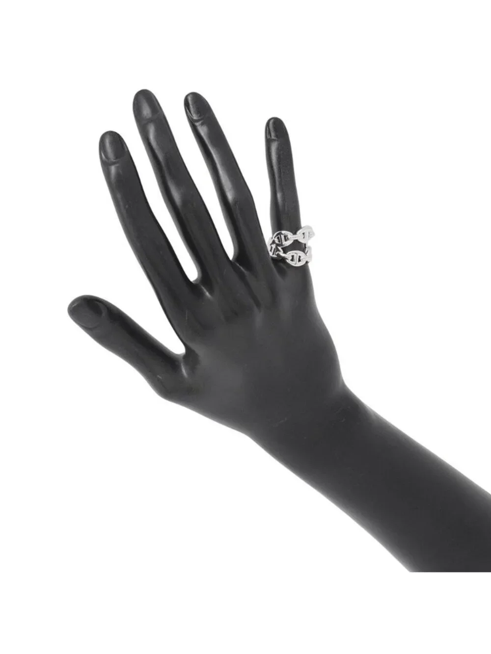 Hermes Ring Chaine D'ancre Double Row Enchainee
